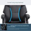 FLBT Ergonomic High-Back Office Gaming Chair with Reclining Backrest, Pink view 2
