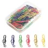 TNSLAND 50-Pack Music Note Metal Paper Clips, Colorful, with Clear Box view 1