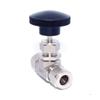 EVANEM 6000 PSI Stainless Steel Compression Needle Valve for Air and Gas, PTFE Seal, 6 mm view 1
