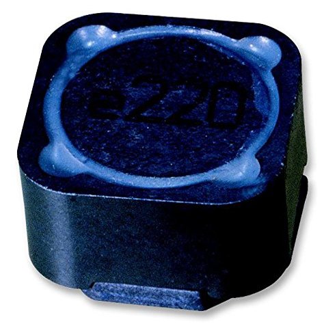 Inductor, 10 H, 20%, 2 Pins, SMD Power Inductor, 1 pc, MCSDRH125B-100 MHF