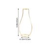 Vepoty Metal Flower Vase, Simple Iron Frame, Nordic-Style Tabletop Decor view 3