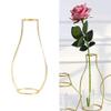 Vepoty Metal Flower Vase, Simple Iron Frame, Nordic-Style Tabletop Decor view 4