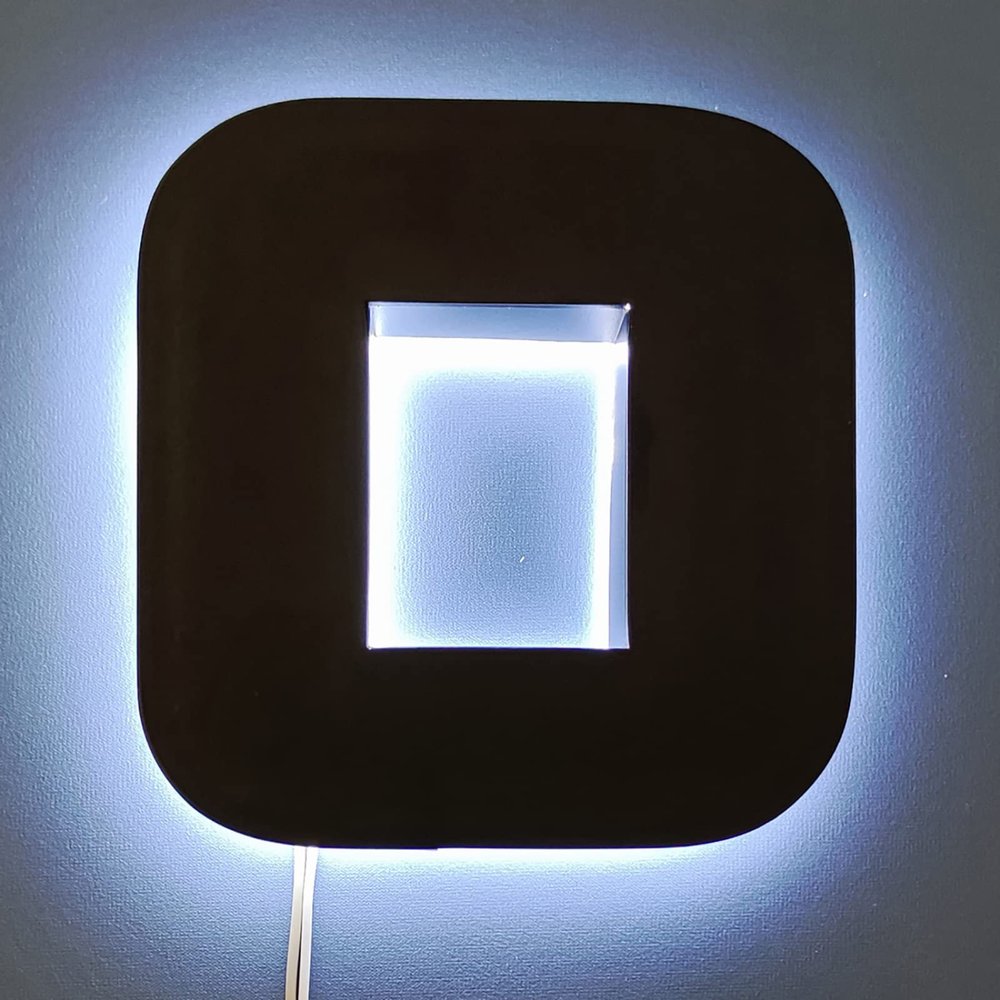 8-Inch LED Backlit Address Number Sign for Outdoor Use