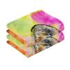YOUJUNER 2-Piece Cotton Hand Towel Set, Fox Design view 2