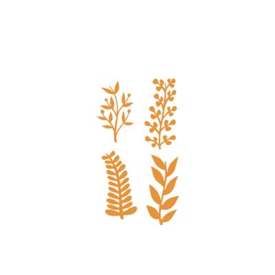 Craftelier - Set of 4 Die Cuts for Scrapbooking and Card Making