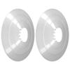 cyclingcolors 2-Pack Bicycle Spoke Protectors, 135 mm, Clear White view 1