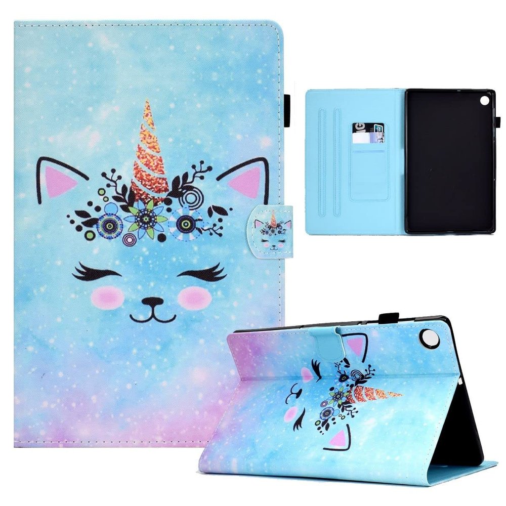 Wigento Faux Leather Case for Samsung Galaxy Tab A8 (2021) X200/X205, Design Motif 4