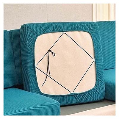 Stretch Sofa Back Cushion Cover, Brown/Black/Red, Color #3, 60–90 cm