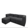 DOMO. collection Malia Corner Sofa, L-Shape, 4 Modules, Anthracite view 3