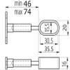 Adjustable Wardrobe Rod Brackets for Oval Rods view 4