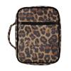 Belidome Bible Bag Book Cover with Pockets, Zipper and Handle, Brown Leopard Print, One Size view 1