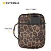 Belidome Bible Bag Book Cover with Pockets, Zipper and Handle, Brown Leopard Print, One Size view 3