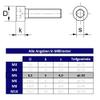 M5 Socket Head Cap Screws, Hex Socket, V2A Stainless Steel, DIN 912 (50, M5 x 50 mm) view 3