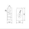 EMFA Gray Tension Wire Holders with Screws, 5-Pack view 4