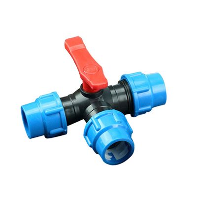 SEIWEI 3-Way Garden Hose Valve PE Connector Splitter, 40 mm