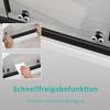 80 x 90 cm Black Sliding-Door Corner Shower Enclosure view 4