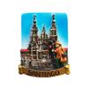 Santiago de Compostela Spain Hand-Painted 3D Refrigerator Magnet view 1