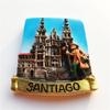 Santiago de Compostela Spain Hand-Painted 3D Refrigerator Magnet view 2