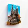 Santiago de Compostela Spain Hand-Painted 3D Refrigerator Magnet view 3