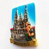 Santiago de Compostela Spain Hand-Painted 3D Refrigerator Magnet view 4