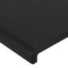 vidaXL LED Headboard Black 160 x 5 x 78/88 cm Faux Leather view 4