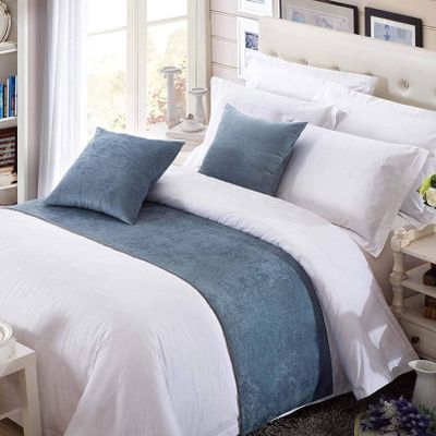 Modern Chenille Bed Runner for Twin, Queen and King Beds