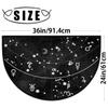 TropicalLife Galaxy Constellation Half-Round Low-Pile Entryway Mat view 2