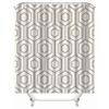 VASENA Geometric Waterproof Mold-Resistant Shower Curtain with 12 Hooks view 3