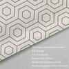 VASENA Geometric Waterproof Mold-Resistant Shower Curtain with 12 Hooks view 4