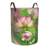 Spirit Of The Lotus Large Waterproof Foldable Laundry Basket with Handles view 2