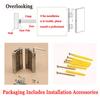 Solid Wood Swinging Partition Door, Cowboy-Style Half Door, Stainless Steel Hinges, Customizable, W100 x H90 cm (39 x 35 in) view 3
