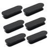 HONMEET Black Window and Cabinet Handles, 6-Pack, Self-Adhesive ABS, Drill-Free Installation view 1