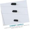 HONMEET Black Window and Cabinet Handles, 6-Pack, Self-Adhesive ABS, Drill-Free Installation view 3