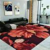 RUGMRZ Red Crystal Velvet Flower Rug, 60 × 90 cm view 1