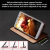 KVIBEO Genuine Leather Flip Wallet Case for Xiaomi 12/12 Pro, Card Slots, Stand Function, Magnetic Shock-Resistant Protection, Beige, 6.28-Inch view 2