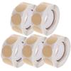 Round Dot Stickers, 5 Rolls, Khaki view 1