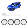 Dilwe 1:8 GT RC On-Road Tires, 4-Piece Set with 17 mm Adapters, White view 4