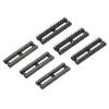 sourcing map 6-Pack 28-Pin DIP IC Sockets, Round-Hole, 2.54 mm Pitch view 1
