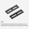 sourcing map 6-Pack 28-Pin DIP IC Sockets, Round-Hole, 2.54 mm Pitch view 4