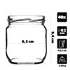KADAX 48-Piece Canning Jar Set, 425 ml, TO82 Gold view 2