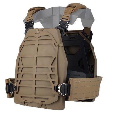 WLXW Tactical Hunting Vest, Modular S&S Lightweight Protective Plate Vest, Tan