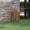 MOONAIRY Planter, Outdoor Garden Flower Pot, Cachepot, Large Plant Pot, Honey Brown, 40 x 40 x 70 cm, Solid Pine Wood view 1