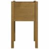 MOONAIRY Planter, Outdoor Garden Flower Pot, Cachepot, Large Plant Pot, Honey Brown, 40 x 40 x 70 cm, Solid Pine Wood view 4
