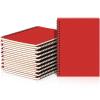 Yahenda A5 Spiral Notebooks, 21.6 x 14.9 cm, Lined, 100 Pages, Soft Cover, Red, 18-Pack view 1