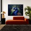 Sense Canvas Peacock 12 Canvas Art, Home Decor, Wall Art Print, Poster, Size XL, 48 x 36 x 3.8 cm view 2