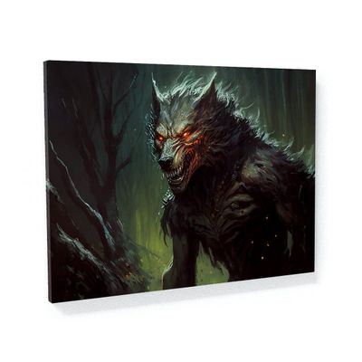 Sense Canvas Werewolf 11 Canvas Wall Art, X-Large, 48 x 36 / 3.8 cm