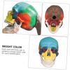 Colorful PVC Skull Model with Removable Top view 4