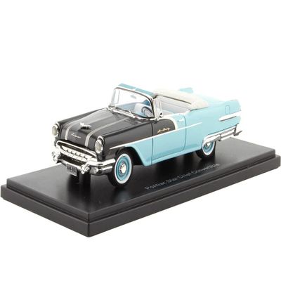 Compatible with 1956 Pontiac Star Chief Convertible, Black/Blue, 1:43 – Neo Scale Models 44062