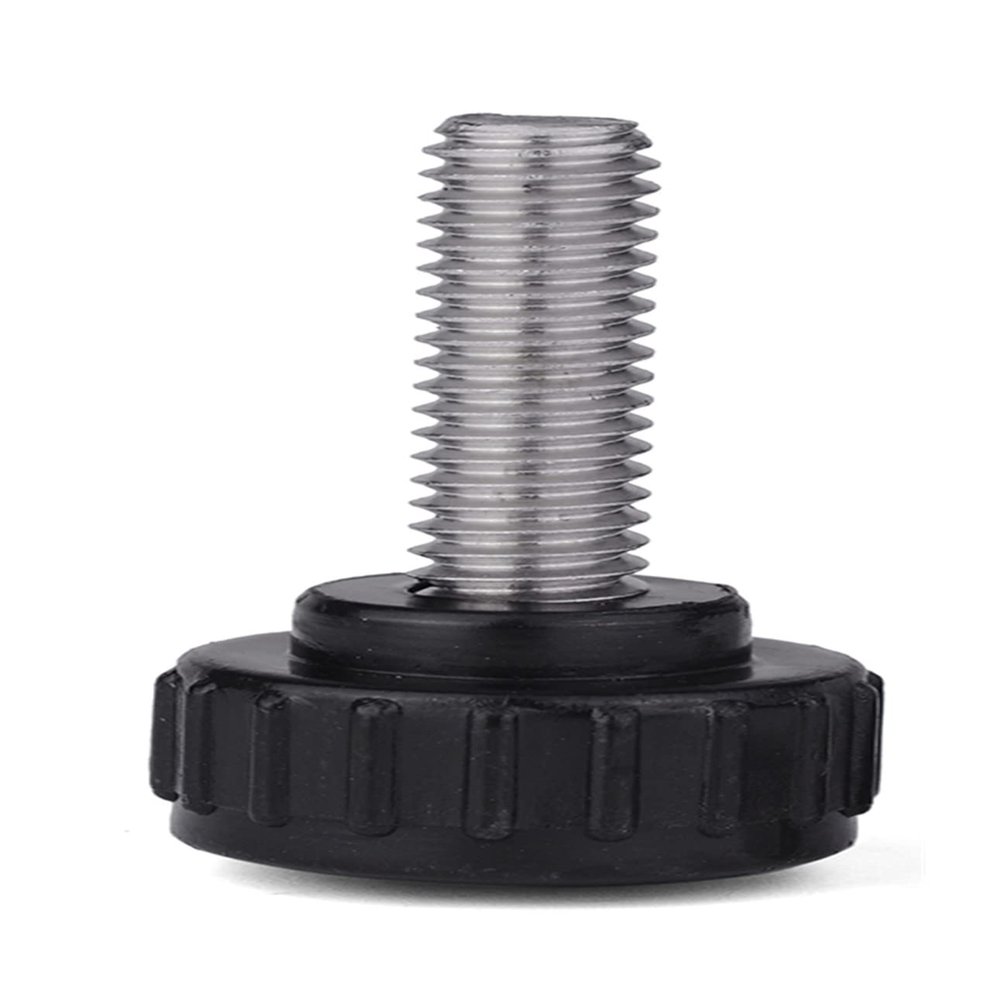 EIFINE M3–M8 304 Stainless Steel Round Knurled Thumb Screws with Plastic Head, Black, 14-M3×20, 5 pcs