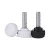 EIFINE M3–M8 304 Stainless Steel Round Knurled Thumb Screws with Plastic Head, Black, 14-M3×20, 5 pcs view 2